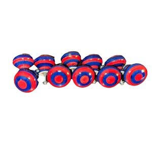 Pottery Barn Red and Blue Kids Drawer Knobs